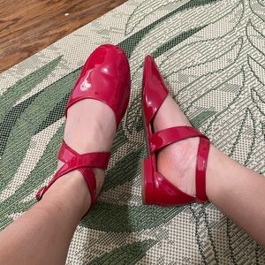 Patent leather mary janes